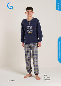 PIGIAMA RAGAZZO M/L V40011 Tellini S.r.l. Ingrosso Abbigliamento